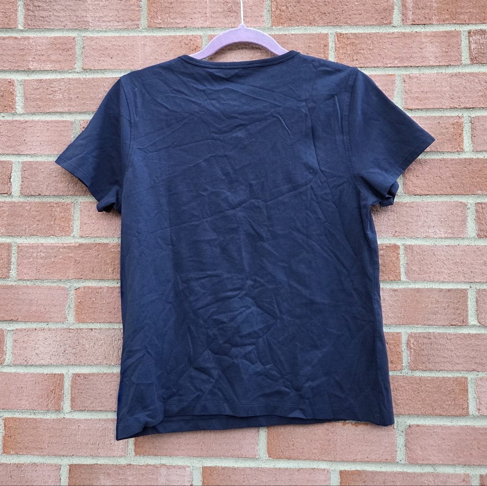 J. Crew Crystal-embellished crewneck T-shirt Size Medium - Picture 5 of 8